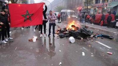 أعمال عنف في بروكسل إثر هزيمة المنتخب البلجيكي من نظيره المغربي 