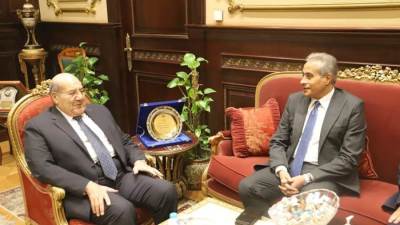 شحاتة يلتقي رئيس "الشيوخ": ويؤكد.. حريصون على التعاون مع "النواب" لخدمة "سوق العمل"