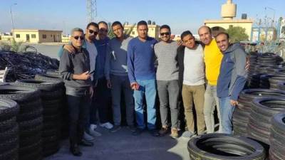 جمارك العوجة تضبط محاولة تهريب كمية من اطارات الدرجات النارية 