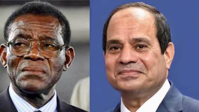 السيسي ورئيس غينيا الاستوائية يتوافقان على تفعيل أطر التعاون المشترك بين البلدين