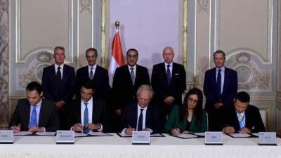 مدبولي يشهد توقيع عدد من الاتفاقيات بين "ايتيدا" و29 شركة عالمية