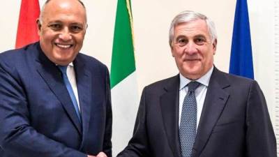 مصر وإيطاليا يبحثان التطورات الخاصة بالأزمة الليبية 