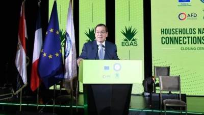 وزير البترول: أكثر من 14 مليون وحدة سكنية مستفيدة بالغاز الطبيعى