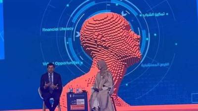 وزير الرياضة يلقى كلمة في جلسة " تمكين الشباب والفرص المستقبلية" 