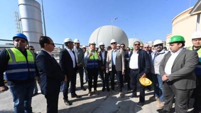 "الجزار" يطمئن على سير تجارب التشغيل بمحطة التنقية الشرقية لمعالجة الصرف الصحي