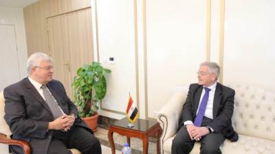 وزير التعليم يبحث آليات التعاون مع رئيس مجلس أمناء الجامعة الألمانية الدولية GIU