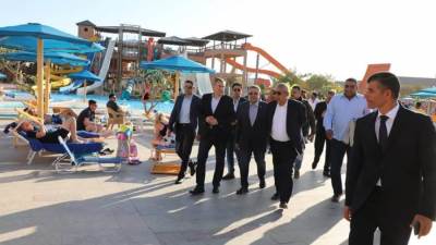 وزير السياحة يفتتح أكبر مدينة ألعاب مائية ترفيهية بمصر والشرق الأوسط