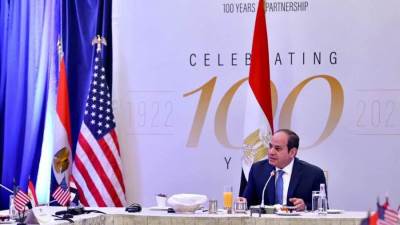 الرئيس السيسى يلتقي مع اعضاء تجمع اصدقاء مصر في الكونجرس الامريكى