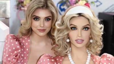 روبوت تشبه عارضة أزياء تعمل نادلة بمطعم فى دبى