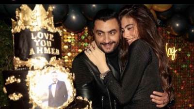 هاجر أحمد تحتفل بعيد ميلاد زوجها بكلمات رومانسية