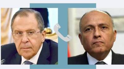 وزير الخارجية يبحث مع نظيره الروسي مسار تنفيذ المشروعات الاقتصادية