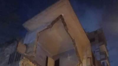 انهيار جزئى لعقار بروض الفرج دون إصابات