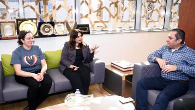 قيادات شركة العاصمة الإدارية يستقبلون وزيرة الهجرة ووفدا من مدرسة فيلوباتير بكندا