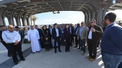 الجزار يتجول مع نظرائه العرب ورؤساء الوفود العربية بمشروع الحدائق المركزية بالعاصمة الإدارية