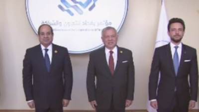 العاهل الأردنى يستقبل الرئيس السيسي للمشاركة فى مؤتمر بغداد للتعاون