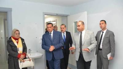 وزير التنمية ومحافظ كفر الشيخ يتفقدان مركز الاورام 