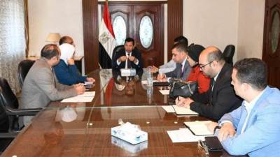 وزير الرياضة يناقش استعدادات استضافة مصر لبطولة جراند بري للجودو مكفوفين 