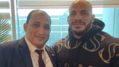 "بيج رامى" يصل القاهرة بعد حصوله على المركز الخامس فى مستر أولمبيا