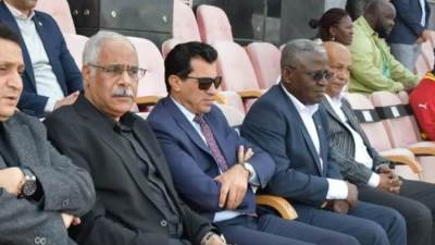 وزير الرياضة يشهد ودية منتخب مصر للشباب مع نظيره الغاني