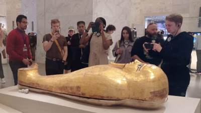 السياحة: فريق ديزني أون آيس يزور المتحف القومي للحضارة المصرية