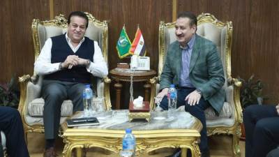 وزير الصحة يبحث مع محافظ المنوفية الوضع الصحي وخطة تطوير القطاع الطبي