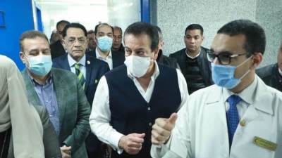 وزير الصحة يتفقد مستشفى الطوارئ داخل شبين الكوم التعليمي