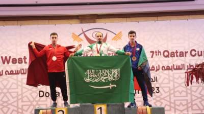المنتخب السعودي لرفع الأثقال يحصد 34 ميدالية في افتتاح بطولتي غرب آسيا وكأس قطر