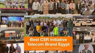 “Global Brands”  تتوج اورنچ مصر بلقب أفضل مبادرة للمسؤولية المجتمعية في قطاع الاتصالات