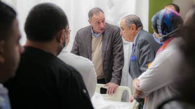 آخر مصابي مباراة سوبر السلة.. الخطيب يزور مشجع نادي الاتحاد السكندري