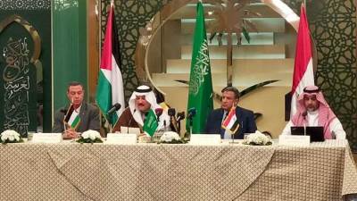 سفير خادم الحرمين الشريفين يسلم جمهورية مصر العربية ودولة فلسطين حصتيهما من لحوم الهدي والأضاحي لموسم حج عام 1443هـ/2022م