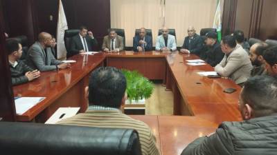 رئيس تجارية الجيزة يلتقى بتجار ومنتجى ومصنعى السلع الغذائية لتجهيز معرض اهلا رمضان بفيصل