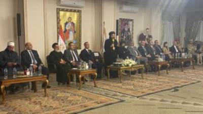 الكاتدرائية المرقسية بالإسكندرية تستقبل المهنئين بعيد الميلاد المجيد
