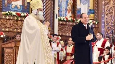 الرئيس السيسي في احتفالات عيد الميلاد المجيد: إحنا واحد