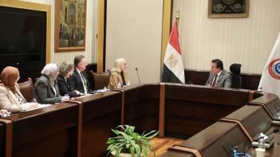 وزير الصحة يستقبل مدير الوكالة الأمريكية للتنمية الدولية في مصر لبحث التعاون المشترك