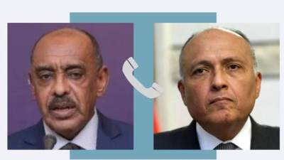 وزير الخارجية ونظيره السوداني يتفقان على أهمية استمرار التنسيق والتشاور بشأن سد النهضة