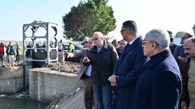 الدكتور سويلم يتفقد مشروعات الرى بمحافظتي الدقهلية والشرقية