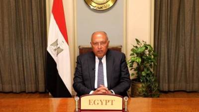 وزير الخارجية يلقي كلمة خلال الاجتماع الوزاري لمؤتمر "صوت الجنوب"