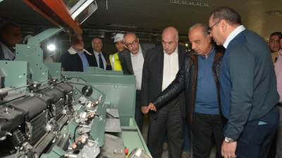 وزير قطاع الأعمال بجولة تفقدية بشركة غزل المحلة يتابع مستجدات تنفيذ المصانع الجديدة