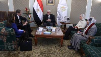 وزير التعليم العالي يستقبل ممثل برنامج الأمم المتحدة الإنمائي في مصر