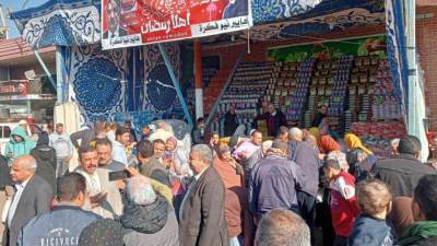 التموين اقامة 44 معرض و شادر "أهلا رمضان"  بالمنوفية 