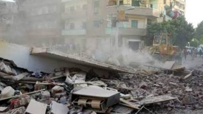 انهيار عقار مكون من طابقين فى إمبابة دون خسائر فى الأرواح