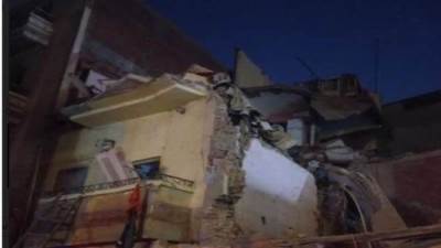 إصابة شخص فى حادث انهيار مبنى بالمحلة بسبب انفجار غاز