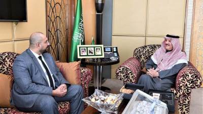 سفير المملكة لدى مصر يلتقي بالمدير الإقليمي للمنظمة الدولية للهجرة