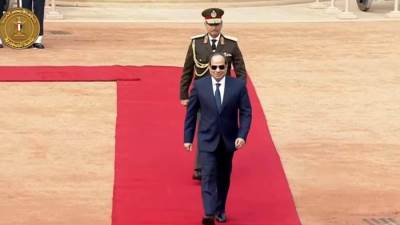 الرئيس السيسى يصل قصر حيدر آباد لعقد قمة مع رئيس الوزراء الهندى