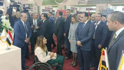 "القومي للإعاقة" يستقبل رئيس الوزراء في جناحه بمعرض القاهرة الدولي للكتاب