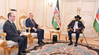 الدكتور سويلم يلتقي سلفا كير رئيس جمهورية جنوب السودان ويؤكد على عمق العلاقات بين البلدين