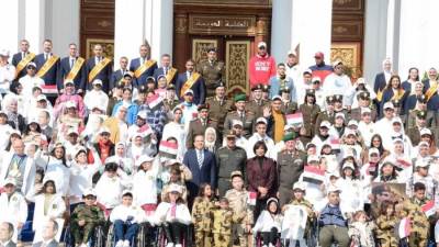 القوات المسلحة تنظم زيارة لأبطال قادرون بإختلاف للكلية الحربية