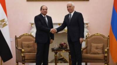 الرئيس السيسي يثمن ما بلغته العلاقات بين مصر وأرمينيا على مختلف الأصعدة