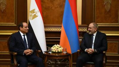 الرئيس السيسي يعقد مباحثات مع رئيس الوزراء الأرمينى "نيكول باشينيان"