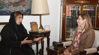 وزيرة الثقافة وسفيرة الإمارات لدى القاهرة يبحثان إقامة أسبوع ثقافي مصري إماراتي